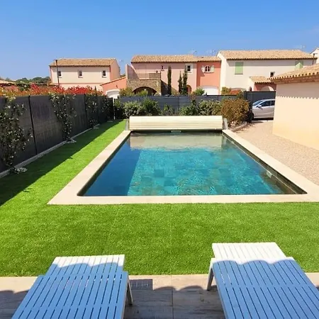 300 M De La Plage, Piscine Clim, Wifi Villa Grimaud